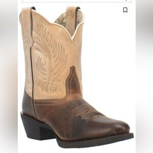 Laredo 11 M Tori Western Boot Ortholite Inserts Brown Tan Ankle Boot